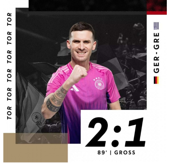 友谊赛-德国2-1希腊,哈弗茨破门,格罗斯凌空斩绝杀 友谊赛-德国2-1希腊,哈弗茨破门,格罗斯凌空斩绝杀