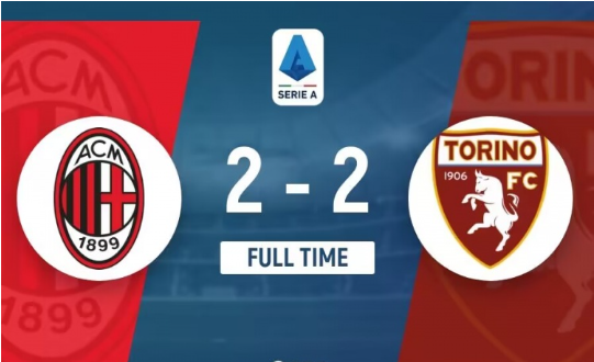 意甲-AC米兰2-2都灵,萨帕塔进球,莫拉塔破门 意甲-AC米兰2-2都灵,萨帕塔进球,莫拉塔破门