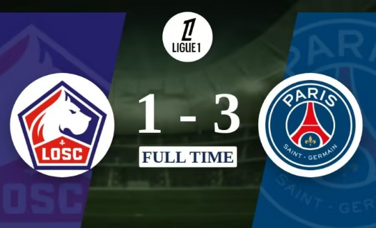 法甲-巴黎3-1里尔三连胜领跑 维蒂尼亚点射巴尔科拉破门 法甲-巴黎3-1里尔三连胜领跑 维蒂尼亚点射巴尔科拉破门