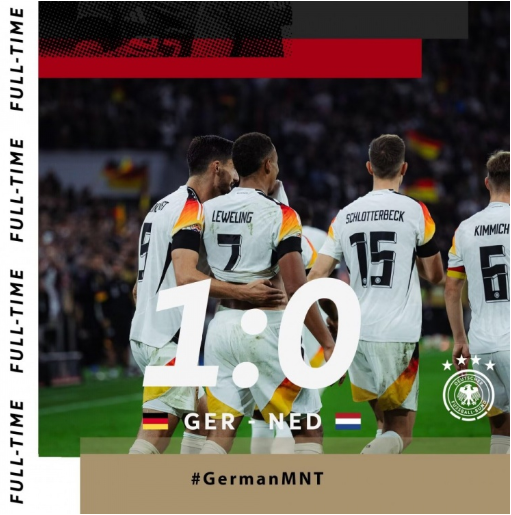 欧国联-德国1-0荷兰 勒威林国家队首秀破门+闪击被吹 西蒙斯中楣 欧国联-德国1-0荷兰 勒威林国家队首秀破门+闪击被吹 西蒙斯中楣