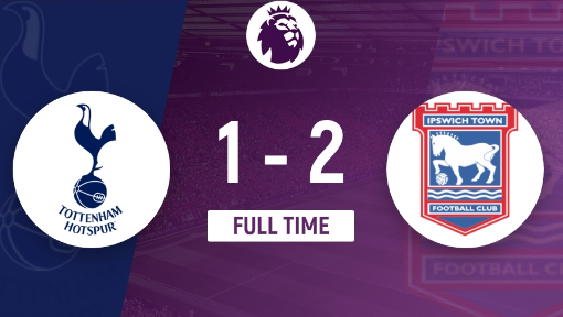 英超-热刺爆冷1-2不敌伊普斯维奇 本坦库尔破门 英超-热刺爆冷1-2不敌伊普斯维奇 本坦库尔破门