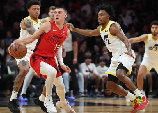 森萨博34+7 凯斯勒14+16 希罗12中4 爵士大胜热火止5连败