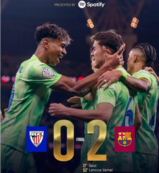 西超杯-巴萨2-0毕巴进决赛 加维传射 亚马尔复出破门 西超杯-巴萨2-0毕巴进决赛 加维传射 亚马尔复出破门