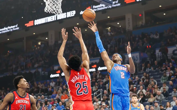 亚历山大31分墨菲23+7 雷霆137-101大胜鹈鹕豪取6连胜 亚历山大31分墨菲23+7 雷霆137-101大胜鹈鹕豪取6连胜