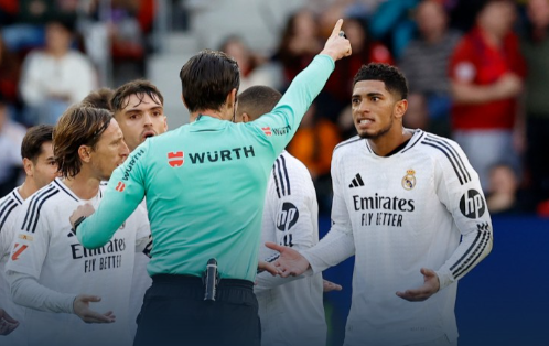 西甲-奥萨苏纳1-1战平皇马,姆巴佩破门,贝林染红 西甲-奥萨苏纳1-1战平皇马,姆巴佩破门,贝林染红