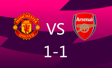 英超-曼联1-1阿森纳,B费任意球破门,赖斯救主 英超-曼联1-1阿森纳,B费任意球破门,赖斯救主