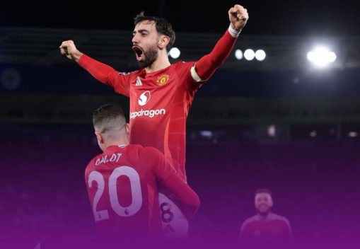 英超-曼联3-0莱斯特城,霍伊伦、加纳乔破门,B费1射2传 英超-曼联3-0莱斯特城,霍伊伦、加纳乔破门,B费1射2传