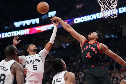 瓦塞尔25+6 巴恩斯22+6+6 马刺34分大胜猛龙近5战4胜 瓦塞尔25+6 巴恩斯22+6+6 马刺34分大胜猛龙近5战4胜